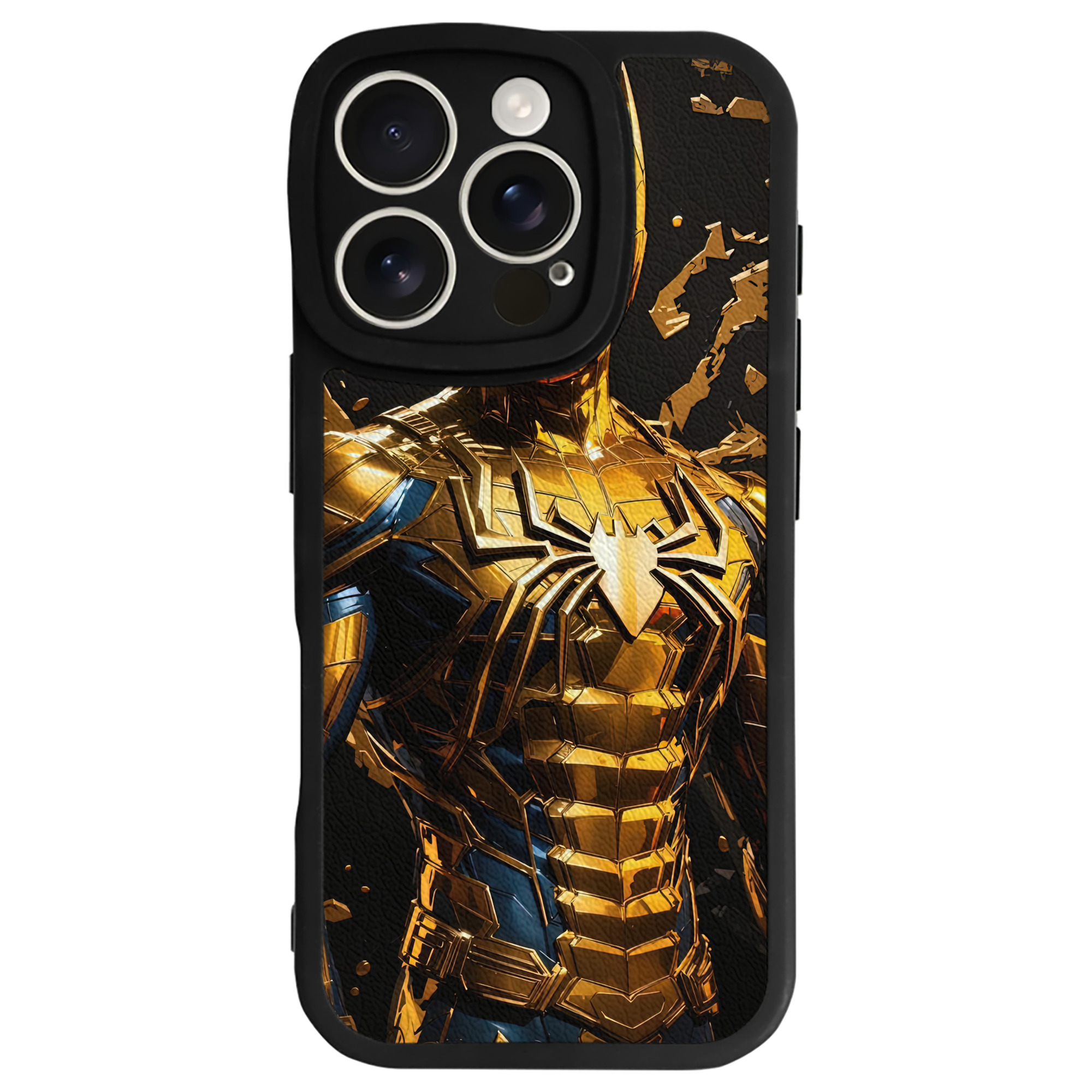 Spider Man スパイダーマン 【iPhone 16シリーズ対応】シリコンスマホケース（レザー調） 材質：シリコン